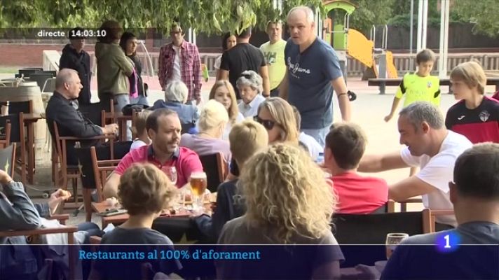 L'Informatiu - Primer cap de setmana amb bars i restaurants oberts al 100%