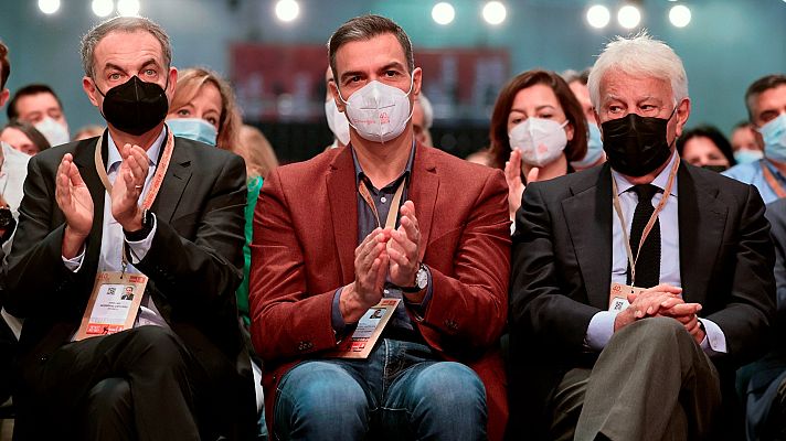 Telediario Fin de Semana - González y Zapatero arropan a Sánchez