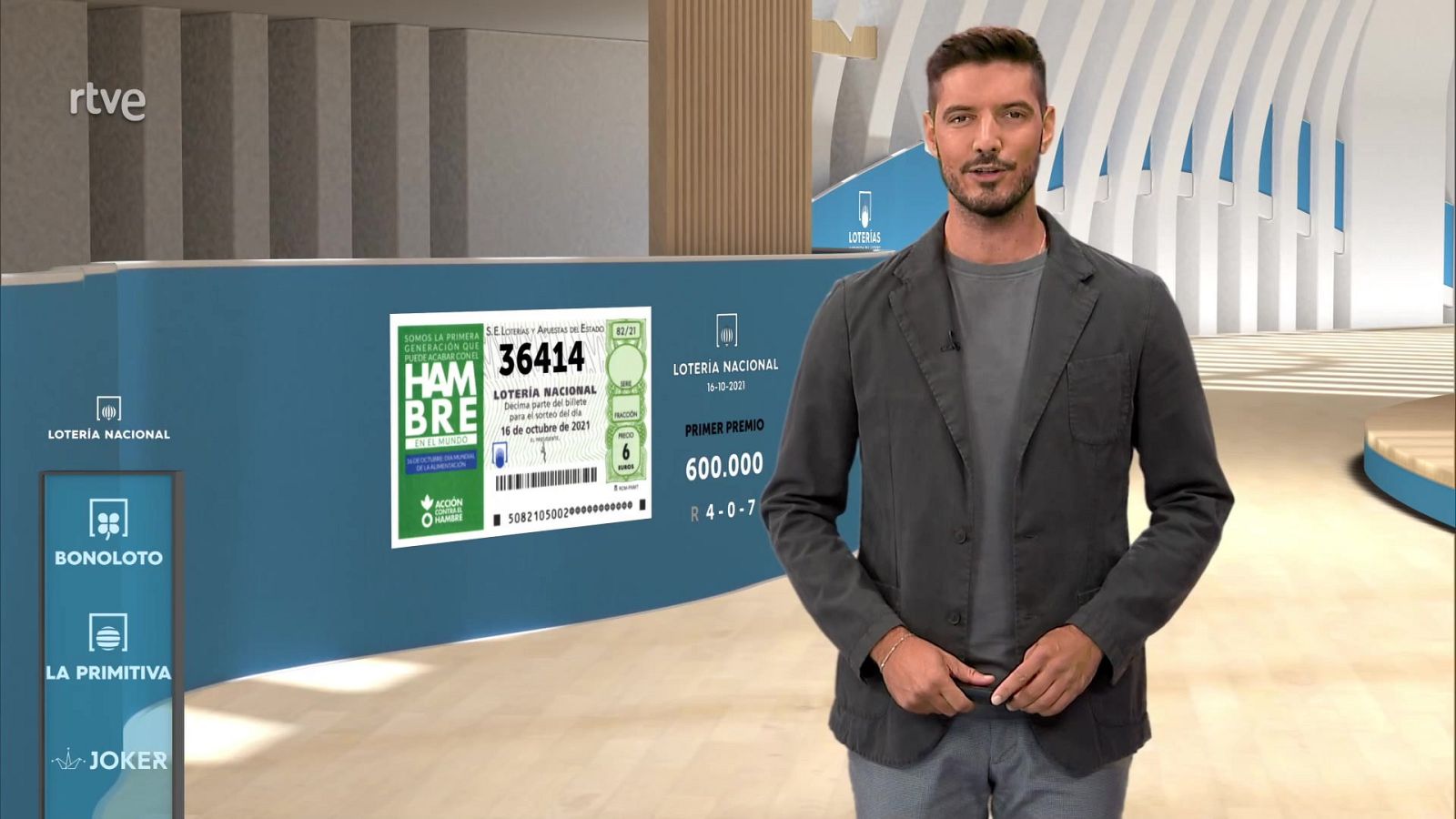 Sorteo de la Lotería Nacional del 16/10/2021 - ver ahora