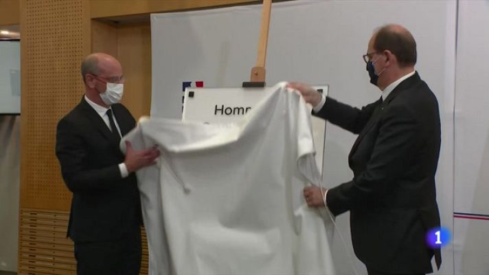 Telediario Fin de Semana - Primer aniversario del asesinato de Samuel Paty