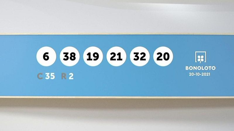 Sorteo de la Lotería Bonoloto del  20/10/2021 - Ver ahora