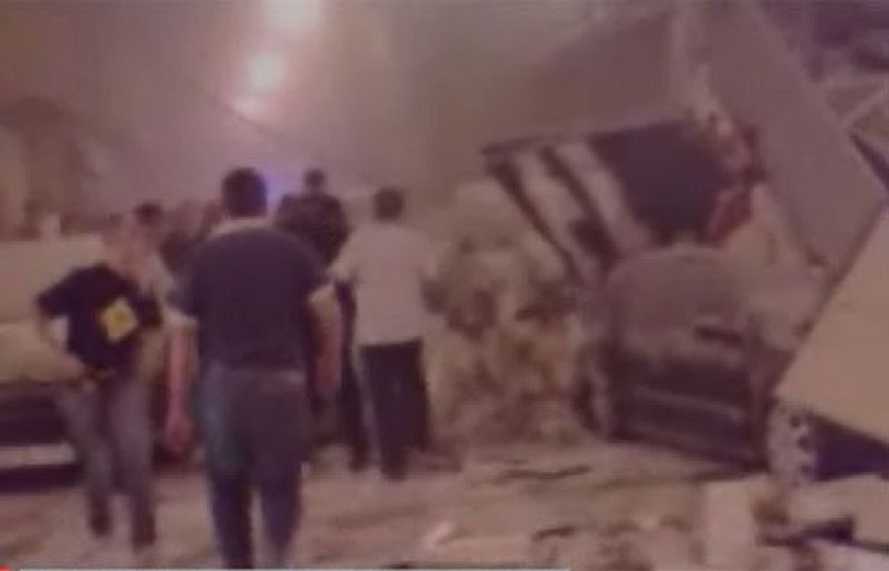 Imágenes tomadas poco después del derrumbe del edificio en Palma de Mallorca