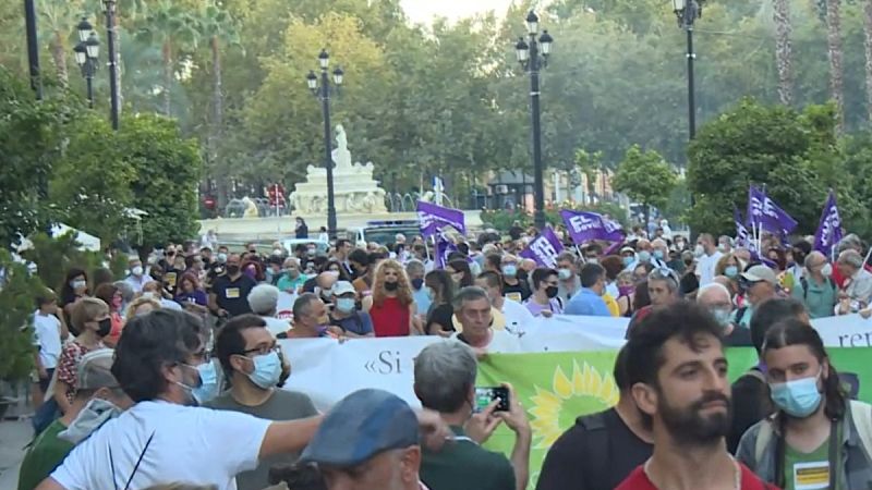 Manifestación en Sevilla bajo el lema 'Hombres por la igualdad'- RTVE.es | Ver
