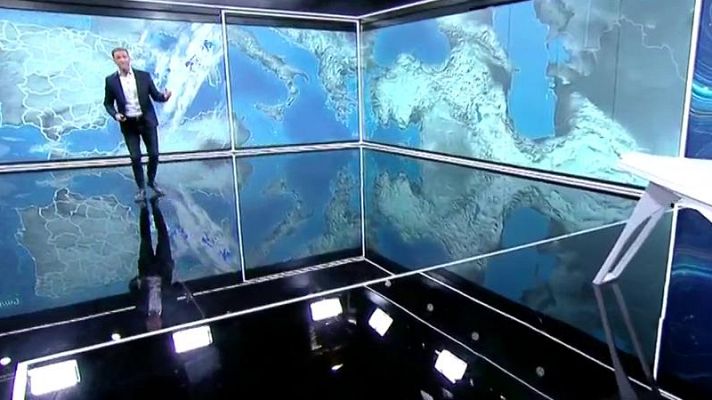 El tiempo - Nubes en el área cantábrica y tormentas en la mediterránea