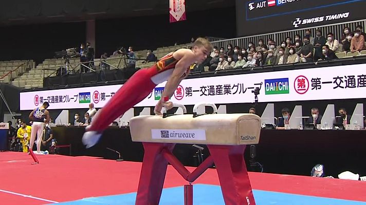 Gimnasia artística - Así ha sido el ejercicio de Joel Plata en caballo con arco