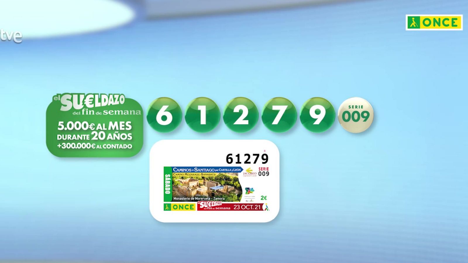 Sorteo ONCE - 23/10/21 - ver ahora