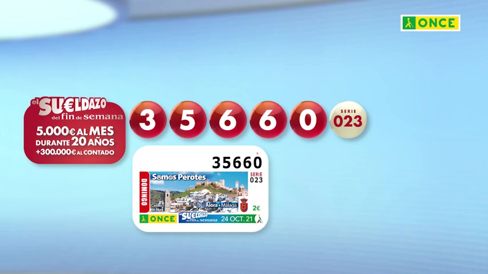 Sorteo ONCE - 24/10/21 - ver ahora