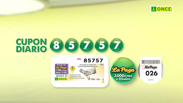Sorteos ONCE - Sorteo ONCE - 25/10/21