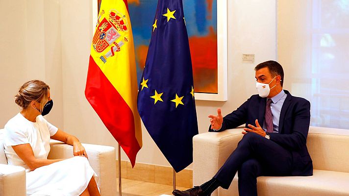 Telediario 2 - La reforma laboral, uno de los compromisos clave en el pacto de coalición