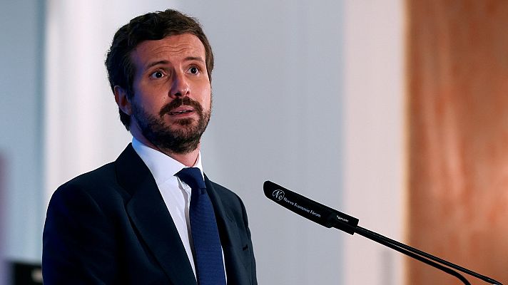 Informativo 24h - Casado acusa a Sánchez de "ocultar" lo que ha firmado con Europa y pide mantener la reforma laboral