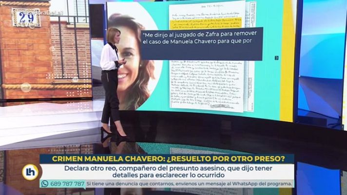 La hora de La 1 - Una carta desde la cárcel trae nuevas pistas al crimen de Manuela Chavero, ¿Resuelto por otro preso?