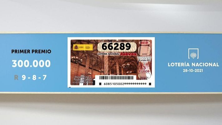 SELAE - Sorteo de la Lotería Nacional del 28/10/2021