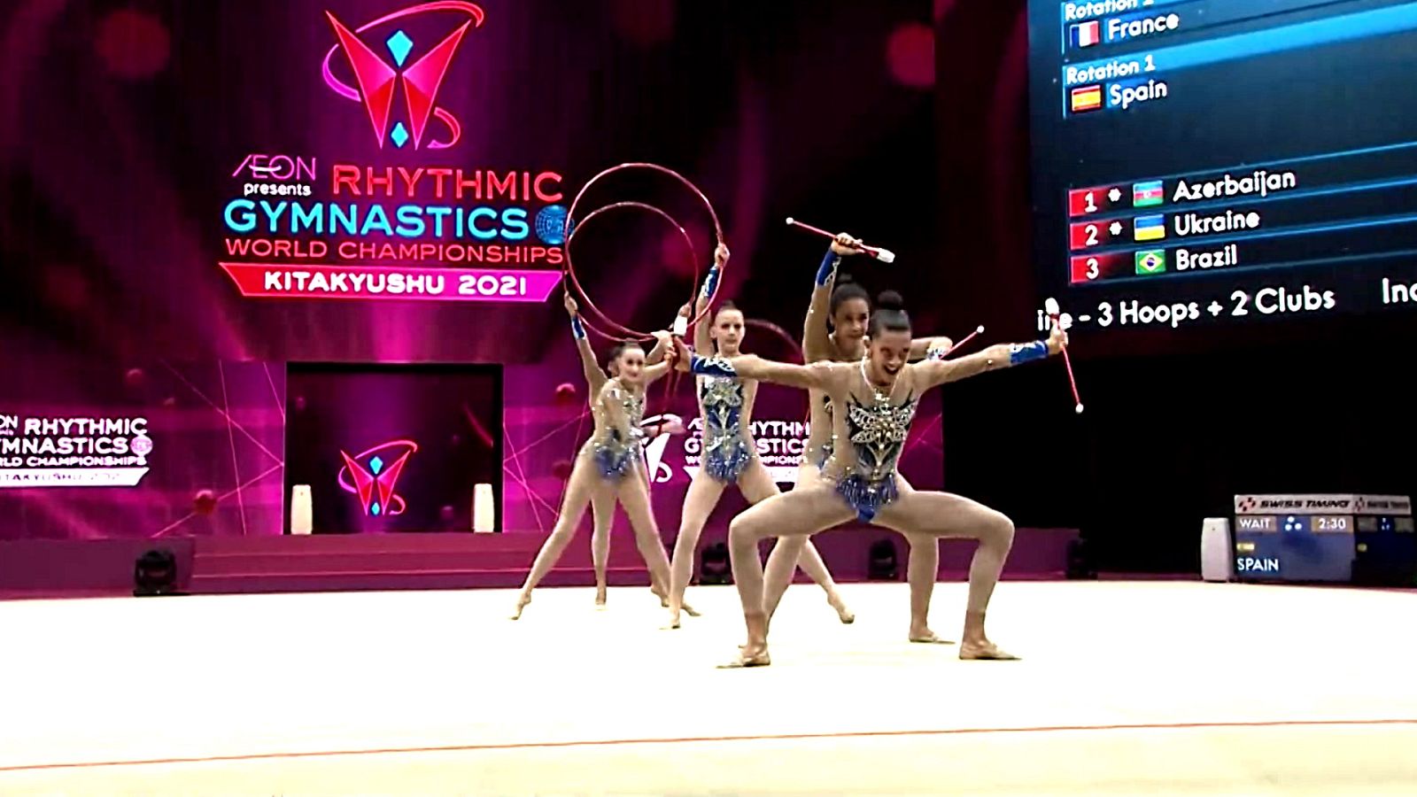 Gimnasia rítmica - Campeonato del Mundo. Competición General Grupos Parte 1, desde Kitakyushu - ver ahora