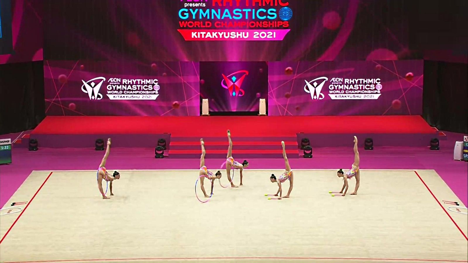 Gimnasia rítmica - Campeonato del Mundo. Final competición grupos, desde Kitakyushu - ver ahora