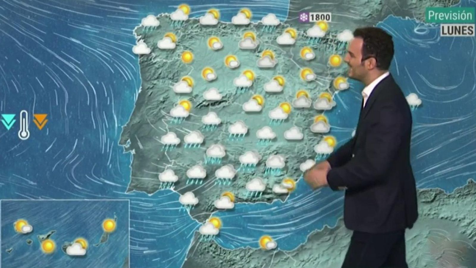 Persisten las lluvias en parte de la Península y comienzan a bajar las temperaturas