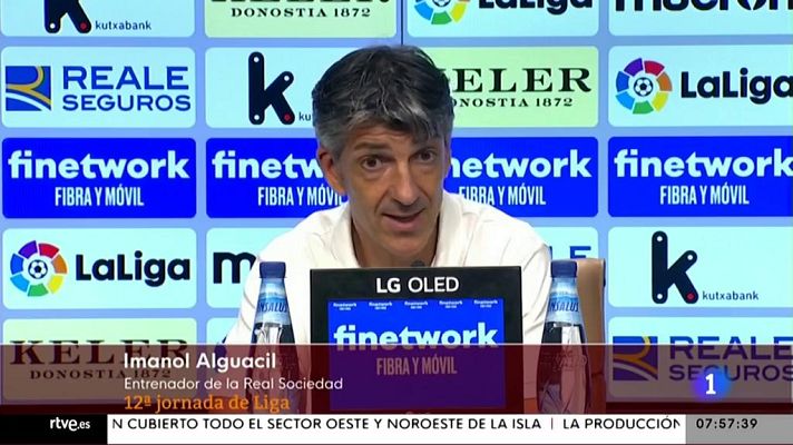 Informativo 24h - Imanol Alguacil y Marcelino, orgullosos de sus equipos en el derbi a pesar del empate