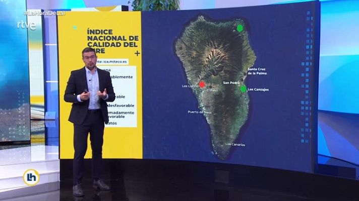 La hora de La 1 - Alarma por la calidad del aire de La Palma, cinco municipios obligados a suspender las clases