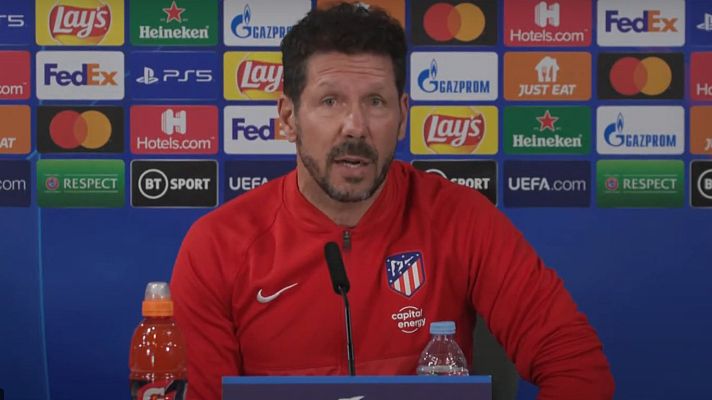 Telediario 1 - Simeone: "Tengo mis códigos  y no opino de cómo juegan los rivales"