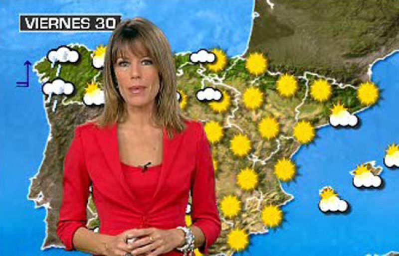 Temperaturas sin cambios y lluvias débiles en el noroeste