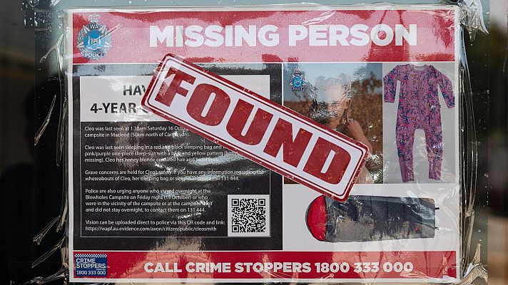 Telediario 1 - La policía australiana presenta cargos contra el acusado de secuestrar a la menor Cleo Smith