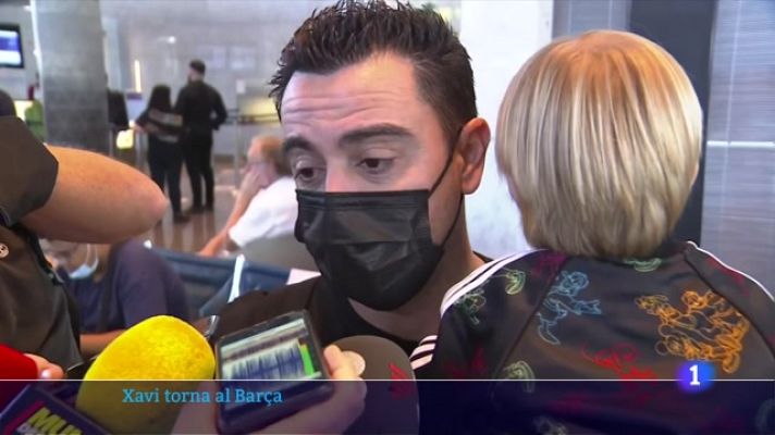 L'Informatiu - Xavi assumeix la banqueta del Barça amb il·lusió i ambició