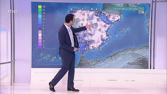 El tiempo - Vientos fuertes con rachas muy fuertes en el Ampurdán y Baleares, e intervalos de fuerte en el valle del Ebro, Pirineos y Canarias