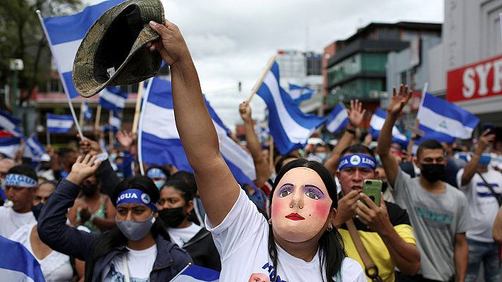 Telediario Fin de Semana - El exilio nicaragüense en Costa Rica se manifiesta contra la dictadura
