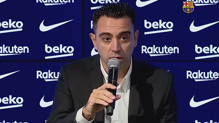 Fútbol - Xavi Hernández: "Venimos con una idea muy clara. Jugar bien es la intención"