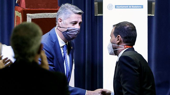 Telediario 1 - El socialista, Rubén Guijarro, alcalde de Badalona tras destituir a García Albiol