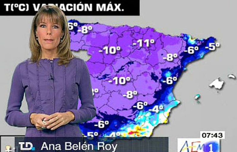 Descenso notable de las temperaturas.