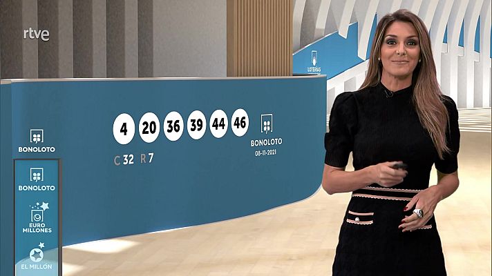 Loterías - Sorteo de la Bonoloto del 08/11/2021