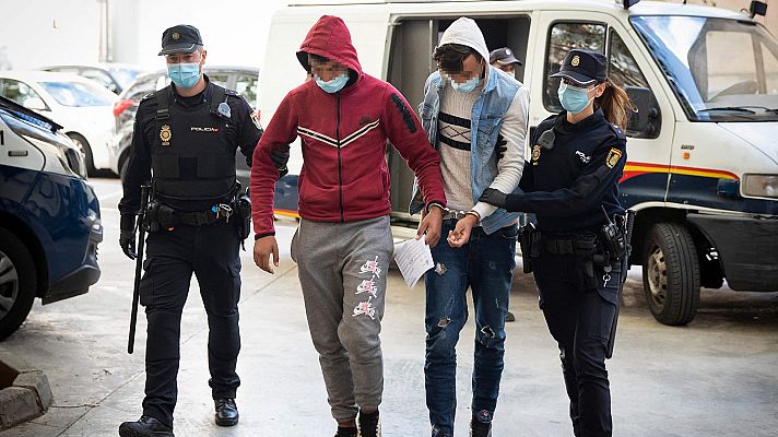 Telediario 2 - Así es el delito de sedición al que acusan a los migrantes huidos en Mallorca
