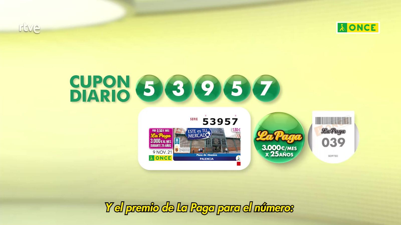 Sorteo ONCE - 09/11/21 - ver ahora