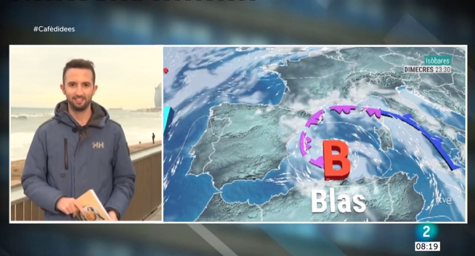 El Temps (10/11/2021) - El vent superarà els 60-80 km/h, les onades els 3-4 metres d'alçada i les pluges seran abundants al nord-est