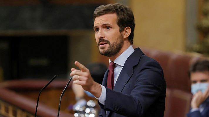 Informativo 24h - Casado carga contra Sánchez por pactar los Presupuestos "con los más radicales de Europa"