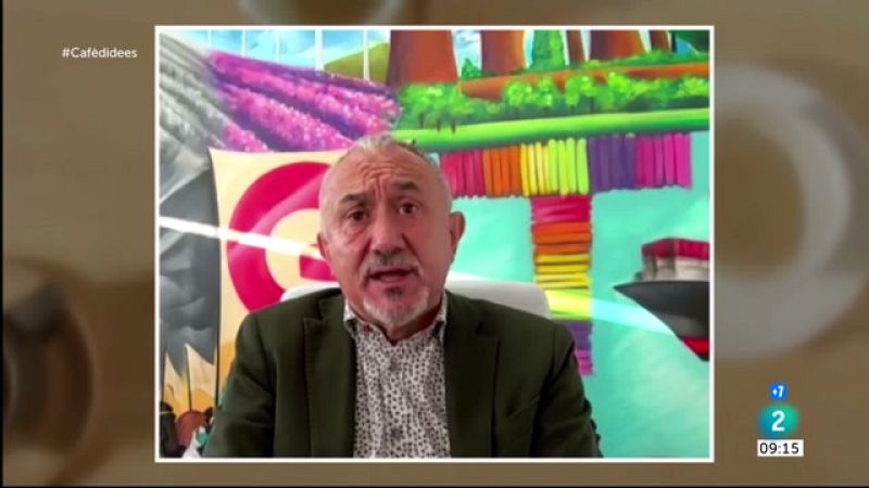 Cafè d'idees - Pepe Álvarez: "Amb nosaltres no pactaran el canvi de càlcul de les pensions"