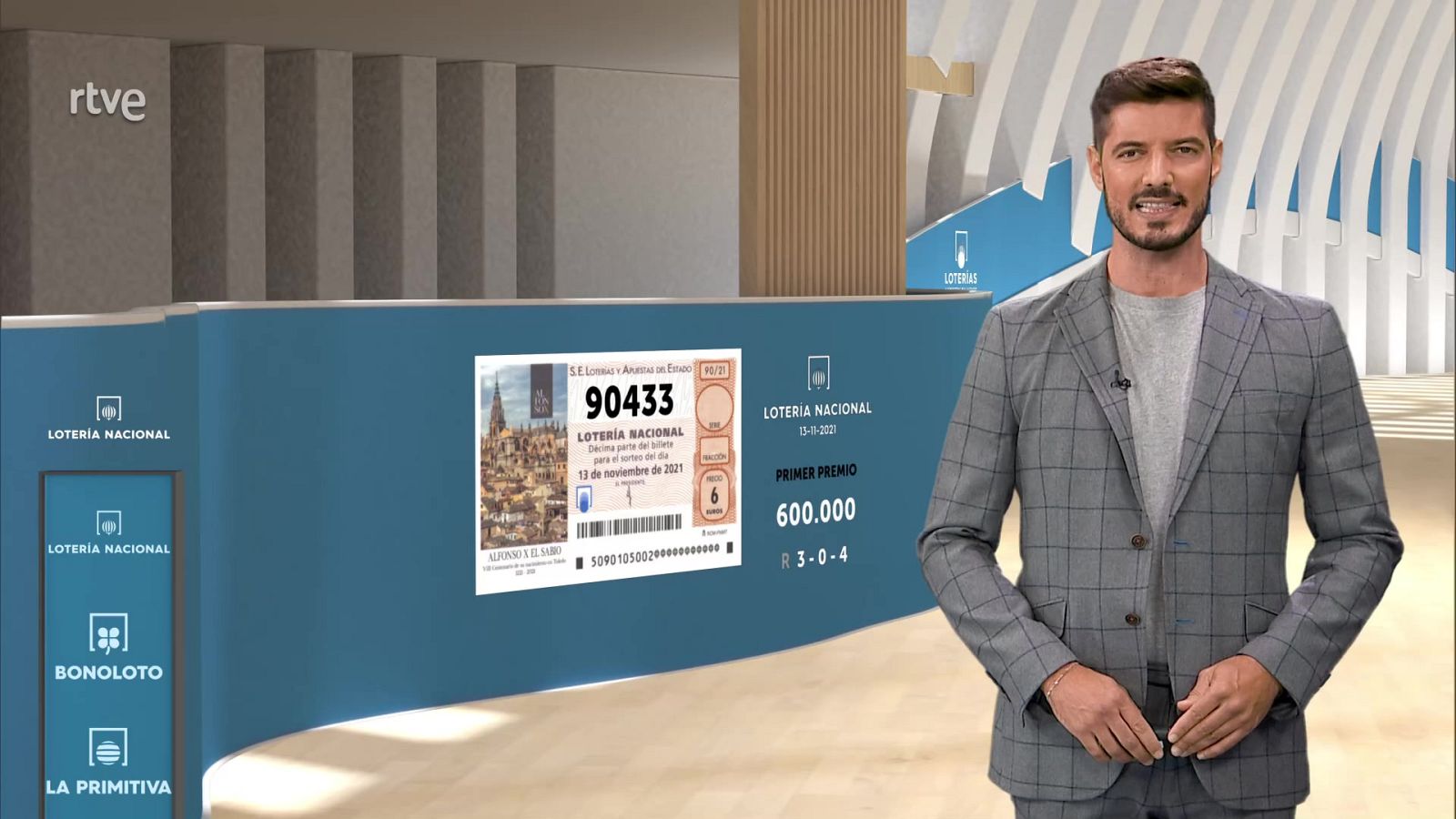 Sorteo de la Lotería Nacional del 13/11/2021 - ver ahora