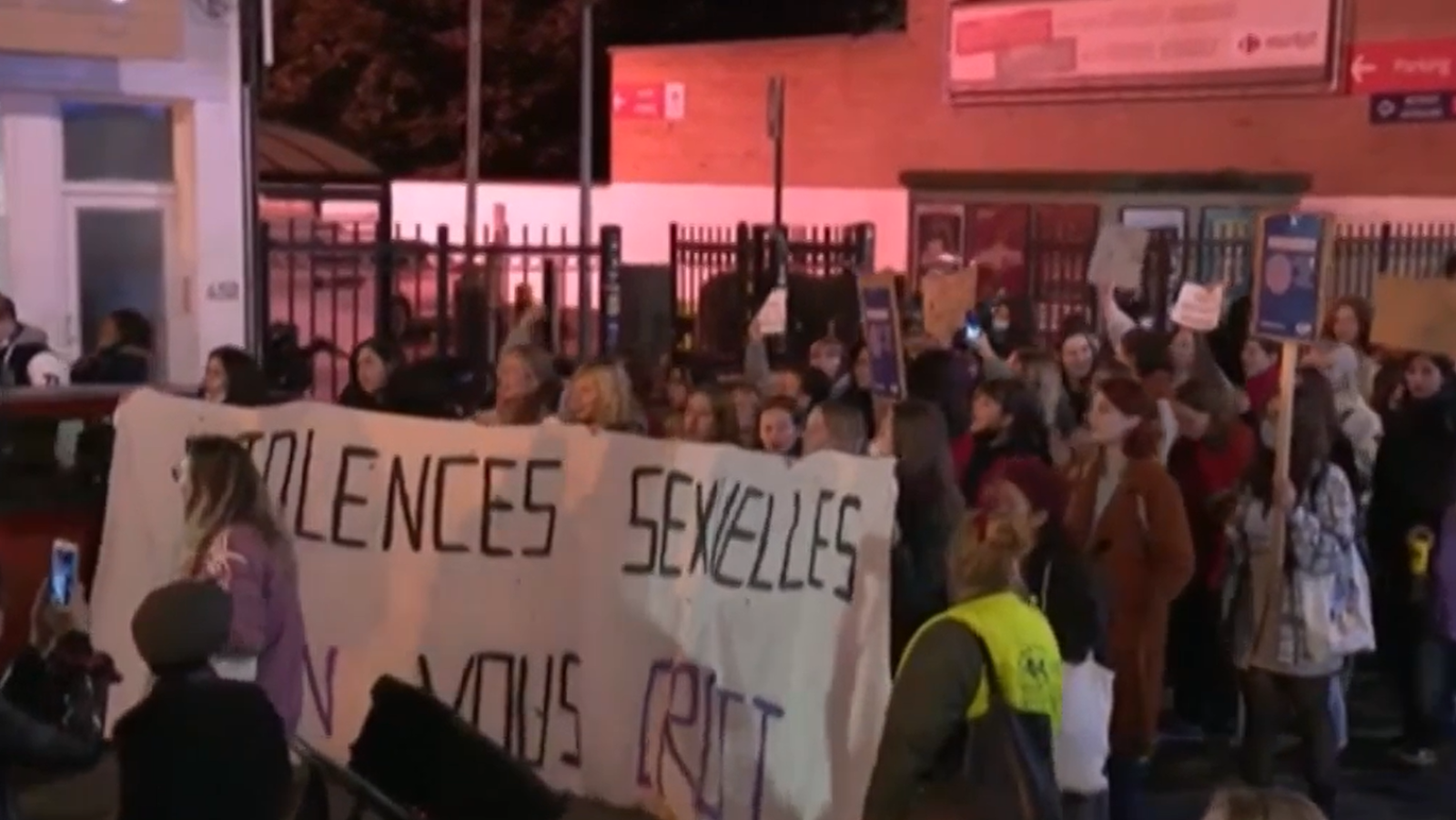Protesta en Bruselas contra el aumento de las agresiones sexuales en locales de ocio