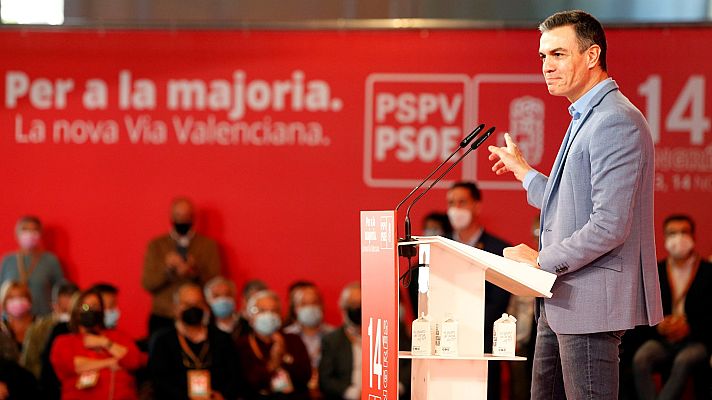 Telediario Fin de Semana - Sánchez clausura el 40º Congreso del PSOE en Valencia con varios anuncios