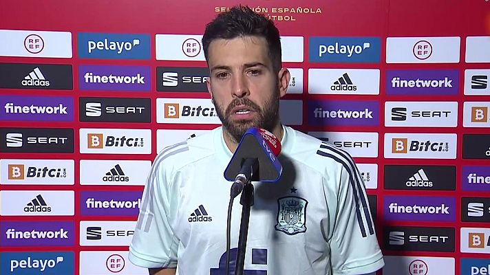 Fútbol - Jordi Alba: "La gente se ha vuelto a ilusionar con esta selección"