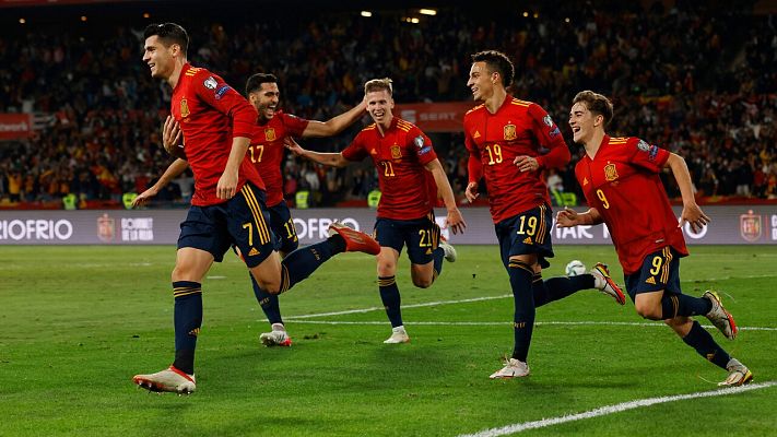 Fútbol - Resumen y goles del España 1-0 Suecia de clasificación a Catar 2022