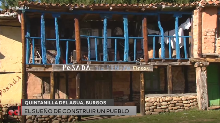 España Directo - Recreación de un pueblo con materiales reciclados
