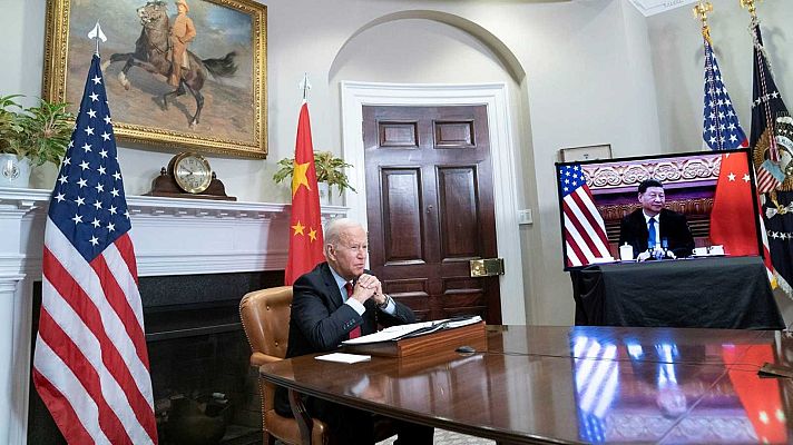 Telediario Matinal - Biden y Xi Jinping mantienen su primera reunión virtual