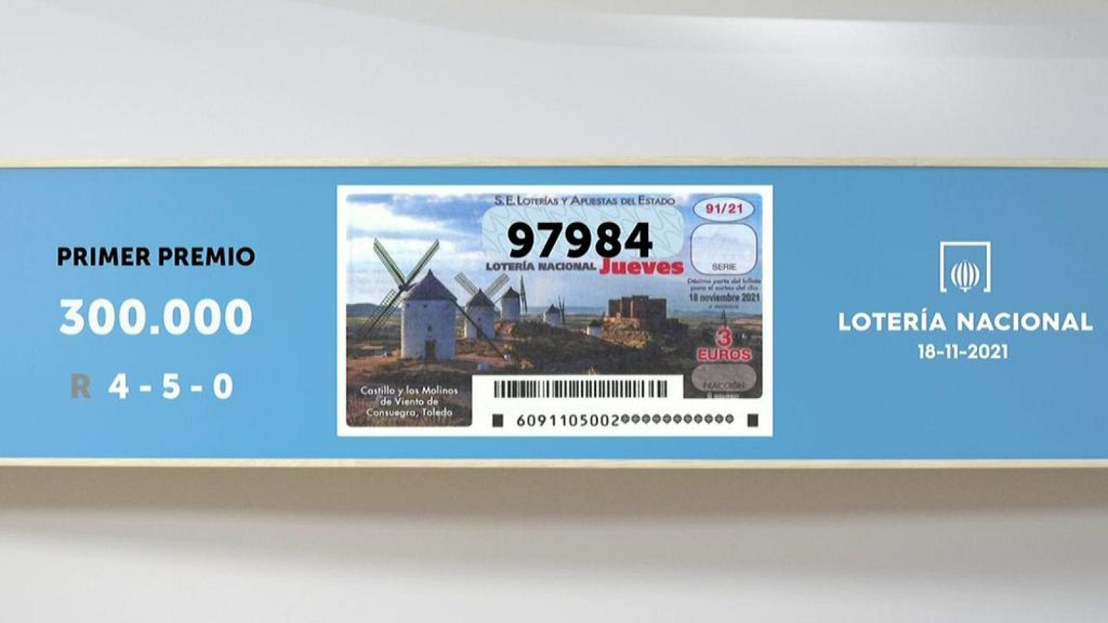 Sorteo de la Lotería Nacional del 18/11/2021 - Ver ahora