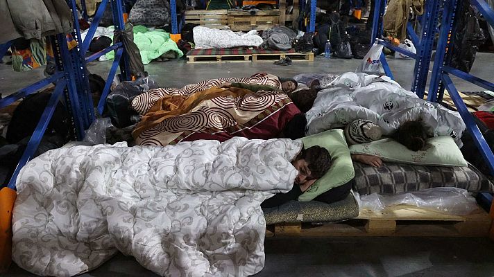 Telediario Fin de Semana - Cerca de 200 personas intentan cruzar la frontera entre Bielorrusia y Polonia