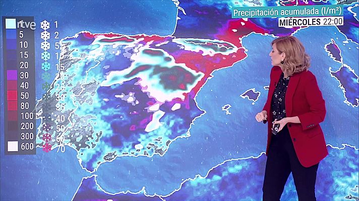El tiempo - Precipitaciones que pueden ser localmente fuertes en el golfo de Valencia, oeste de Andalucía y Estrecho