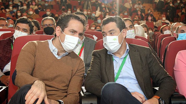 Telediario 1 - Moreno recibe el apoyo del PP nacional y apela a la unidad