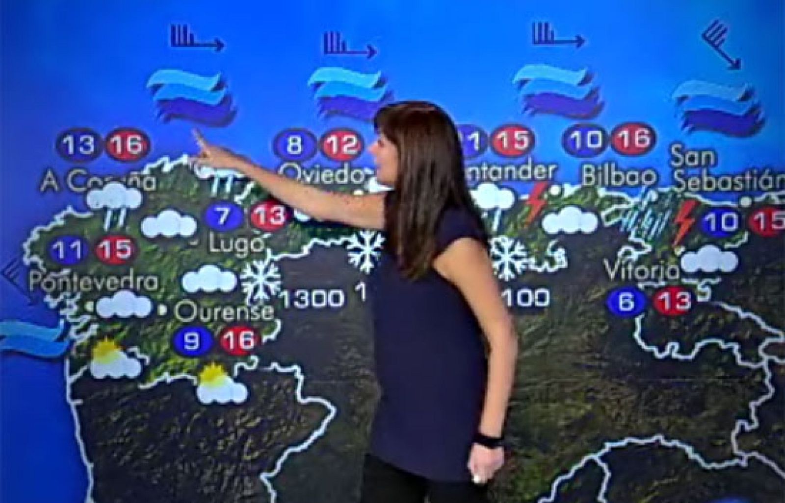 El Tiempo: Riesgo de precipitaciones fuertes en el cantábrico oriental