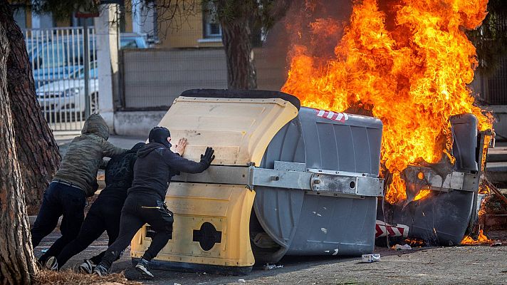 Telediario 1 - La huelga del metal en Cádiz cumple su primera semana
