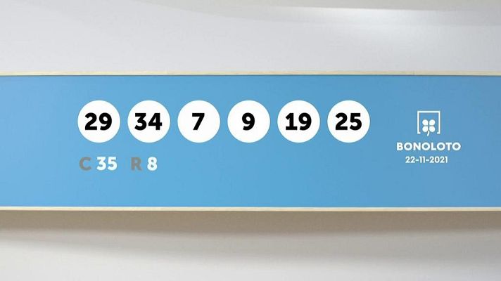 SELAE - Sorteo de la Lotería Bonoloto del 22/11/2021